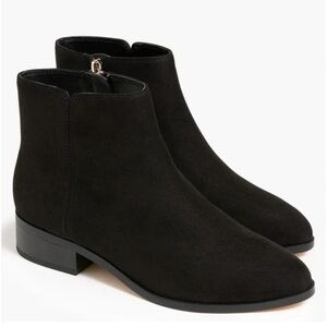 J. Crew Black Flat Ankle Boots NIB Sizes available 7M, 7.5M, 8M !